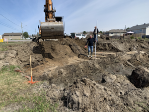 Initial Dig for Foundation